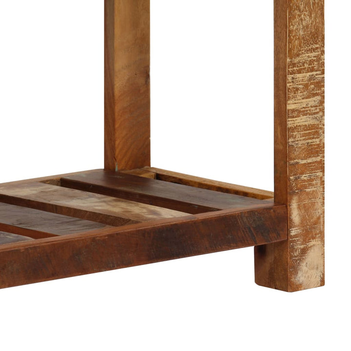 skænk 120x30x75 cm massivt genbrugstræ