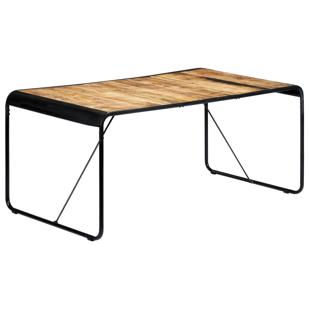 spisebord 180x90x76 cm massivt ru mangotræ