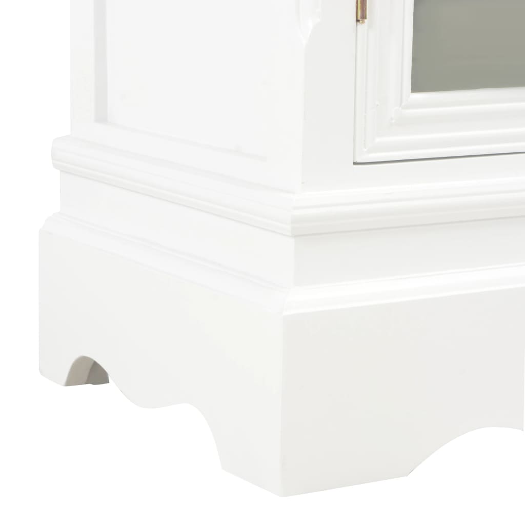 skænk 70x28x70 cm massivt fyrretræ hvid