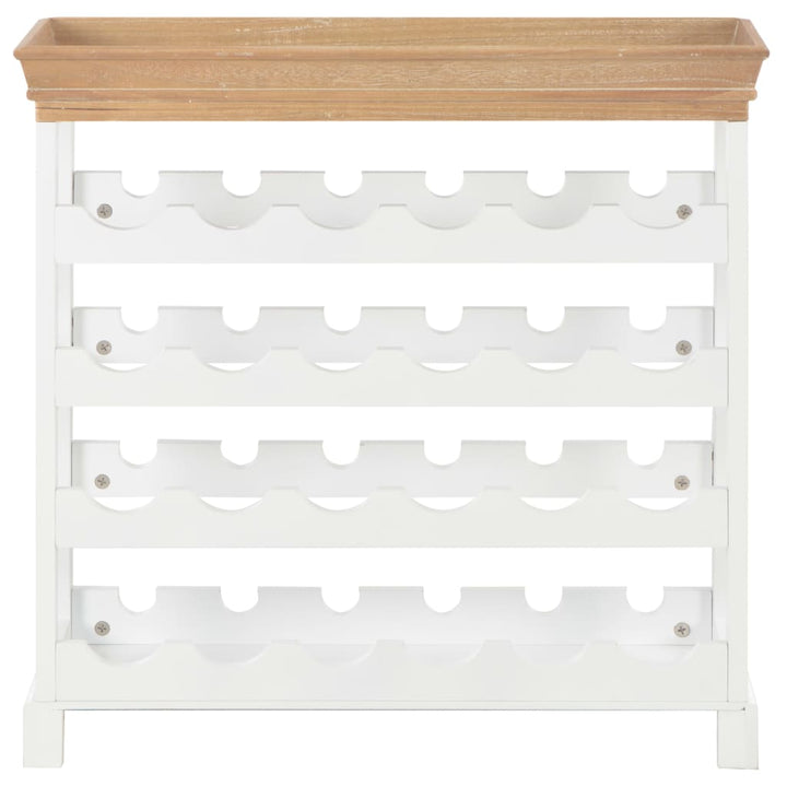 vinskab 70 x 22,5 x 70,5 cm MDF hvid