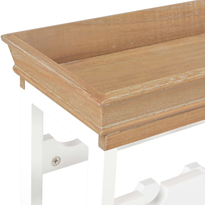 vinskab 70 x 22,5 x 70,5 cm MDF hvid