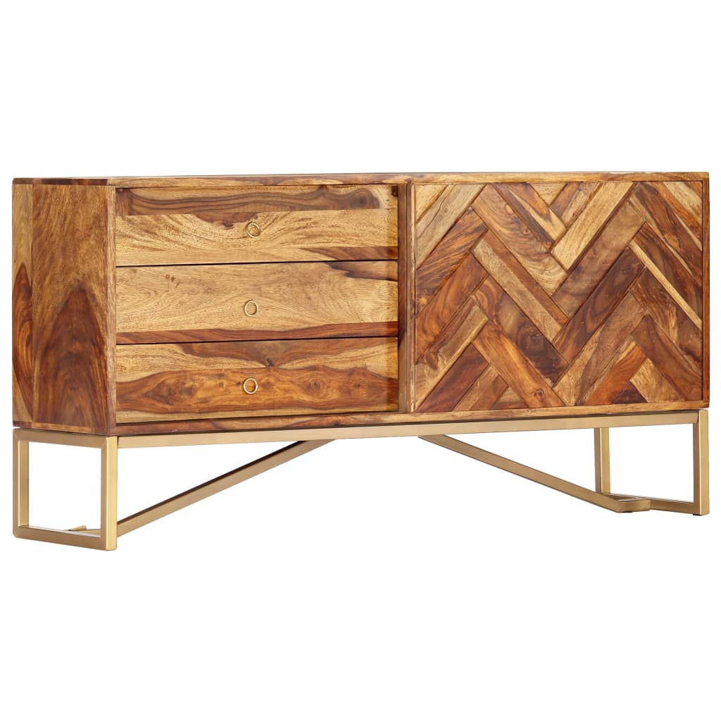 skænk 118 x 30 x 60 cm massivt akacietræ
