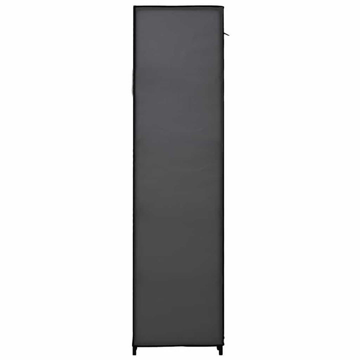 foldbart klædeskab 110 x 45 x 175 cm stof grå