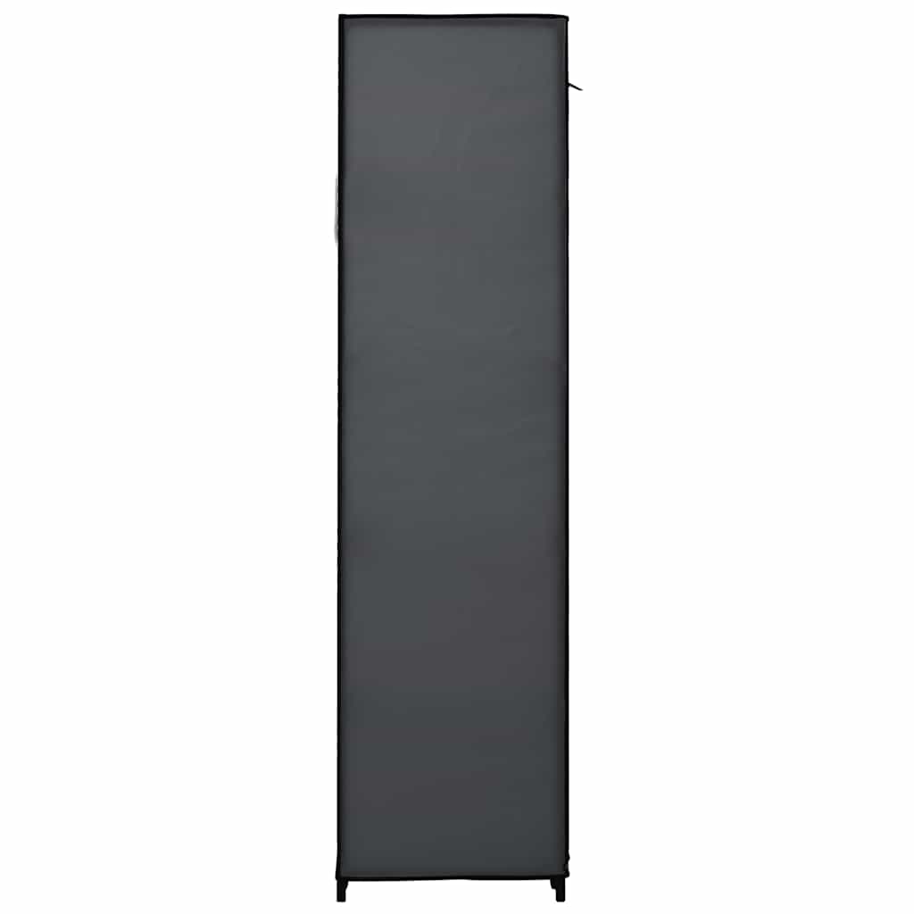 foldbare klædeskabe 2 stk. 110 x 45 x 175 cm stof grå