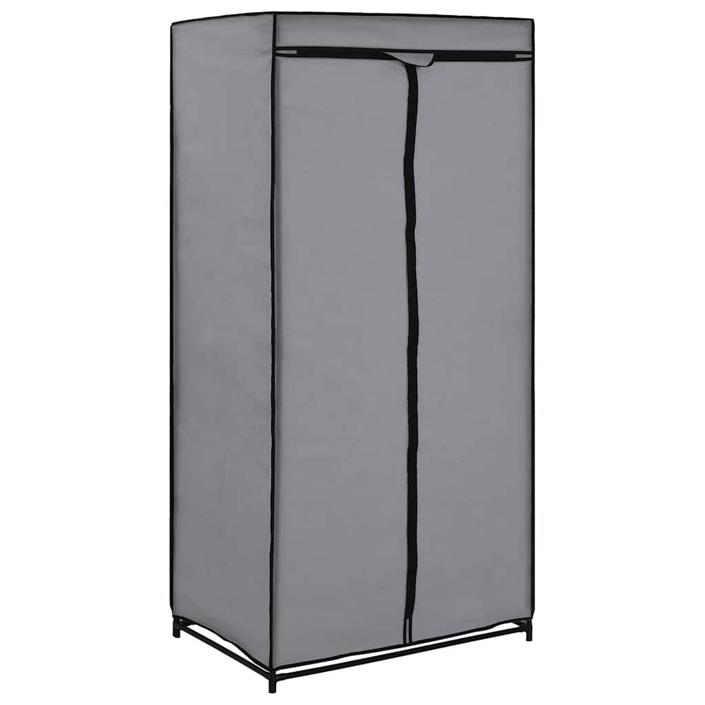 klædeskab 2 stk. 75 x 50 x 160 cm grå