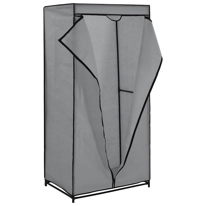 klædeskab 2 stk. 75 x 50 x 160 cm grå