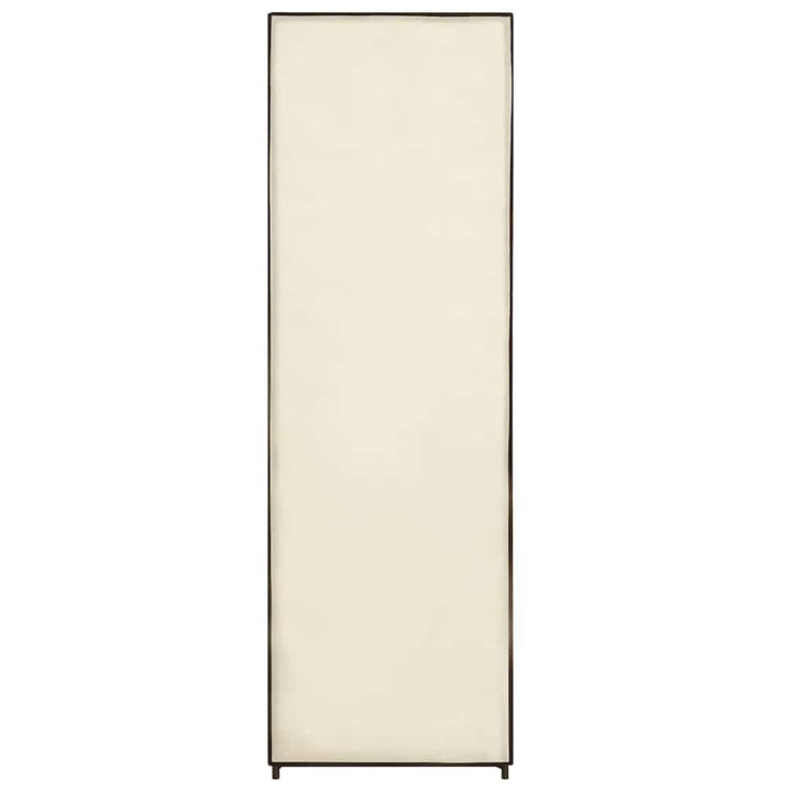 klædeskab 87 x 49 x 159 cm stof cremefarvet