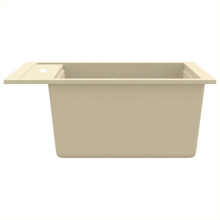 køkkenvask granit enkelt vask beige