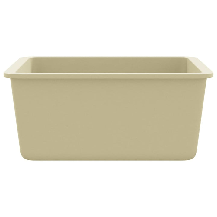 køkkenvask granit enkelt vask beige