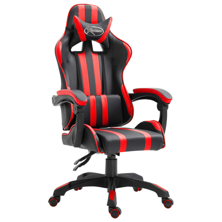 gamingstol kunstlæder rød