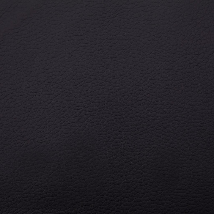 chaiselong med massagefunktion og pude kunstlæder sort