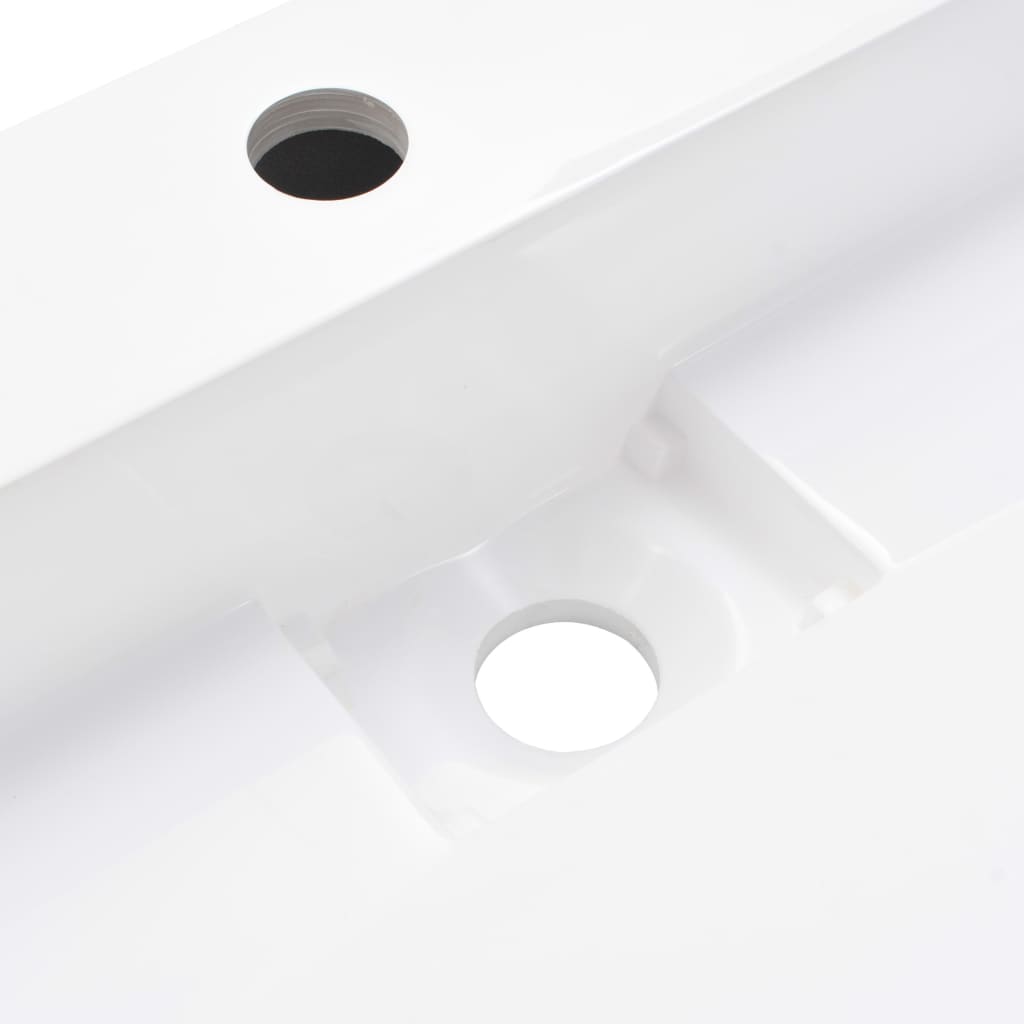 håndvask 60 x 38 x 11 cm mineralstøbt/marmorstøbt hvid