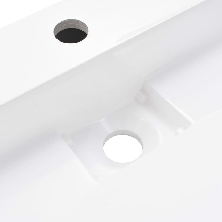 håndvask 120 x 46 x 11 cm mineralstøbt/marmorstøbt hvid