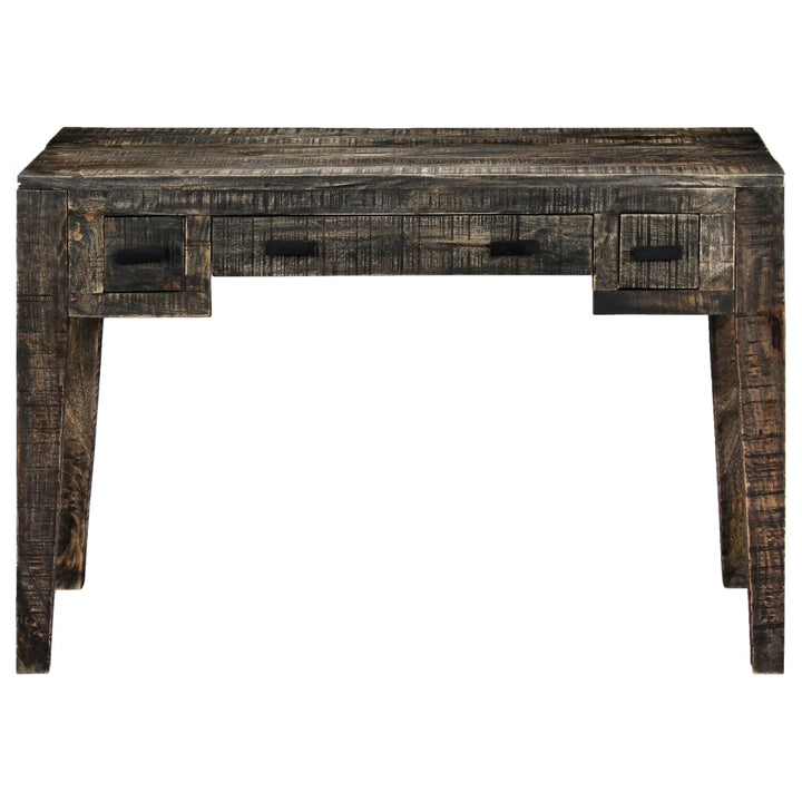 skrivebord 110 x 50 x 75 cm massivt mangotræ sort