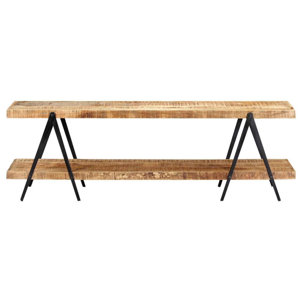 tv-skab i massivt mangotræ 160 x 40 x 50 cm