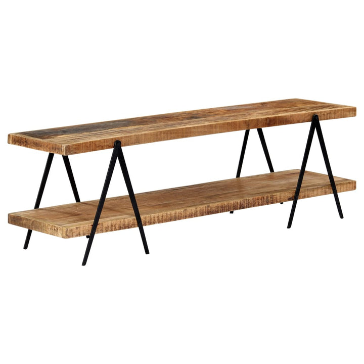 tv-skab i massivt mangotræ 160 x 40 x 50 cm