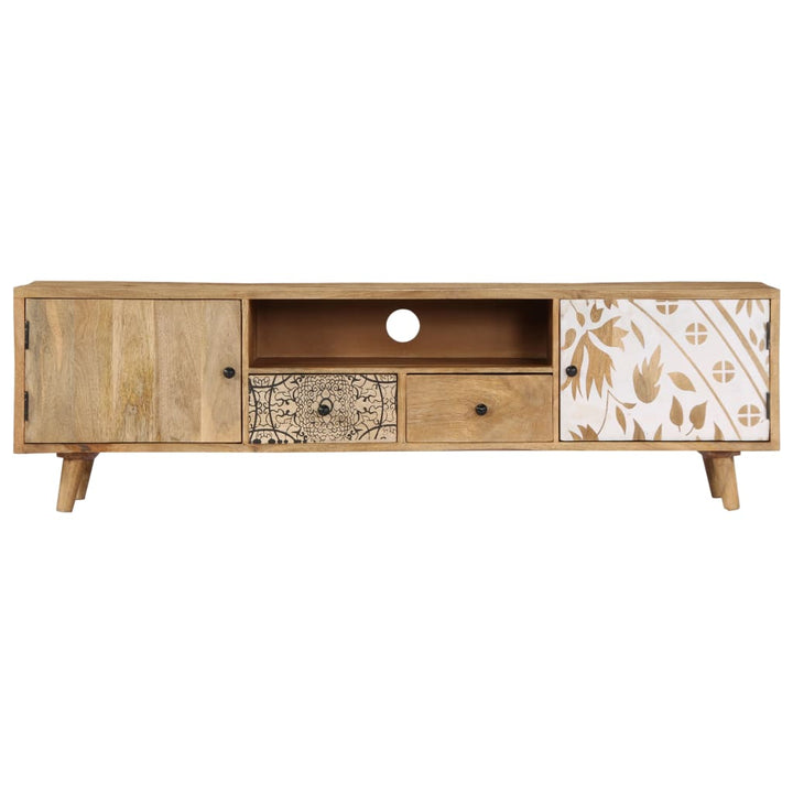 tv-skab 140x30x40 cm massivt mangotræ