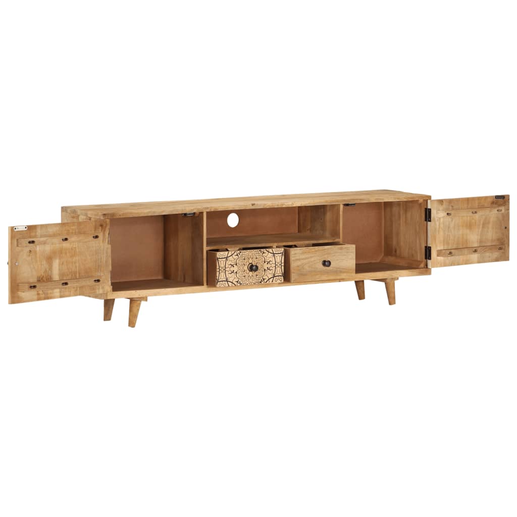 tv-skab 140x30x40 cm massivt mangotræ