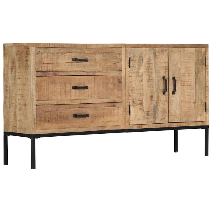 skænk 140x35x75 cm massivt mangotræ