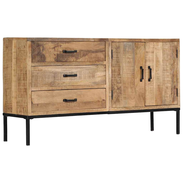 skænk 140x35x75 cm massivt mangotræ
