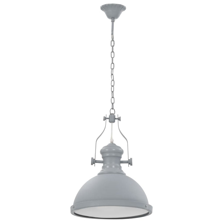 loftslampe rund E27 grå