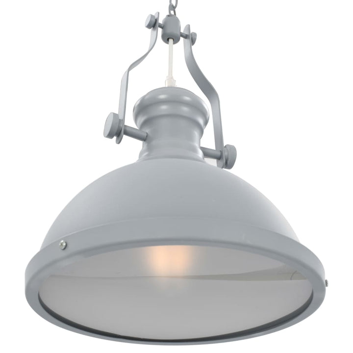 loftslampe rund E27 grå