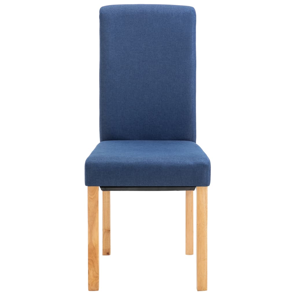 spisebordsstole 4 stk. stof blå
