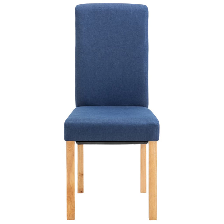 spisebordsstole 4 stk. stof blå