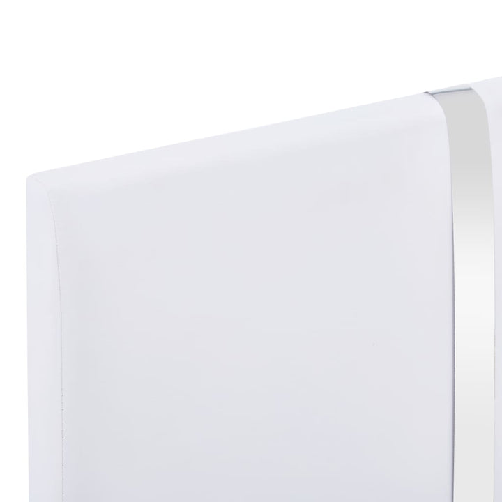 sengestel 90x200 cm hvid kunstlæder