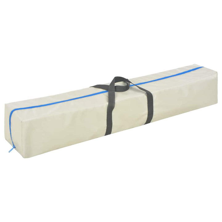 oppustelig gymnastikmåtte med pumpe 800 x 100 x 10 cm PVC blå