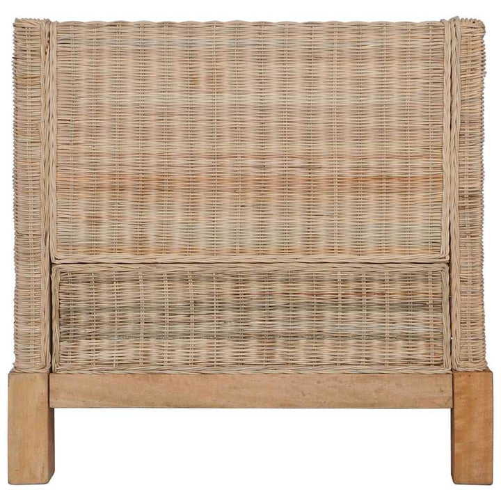 lænestol med hynder naturlig rattan
