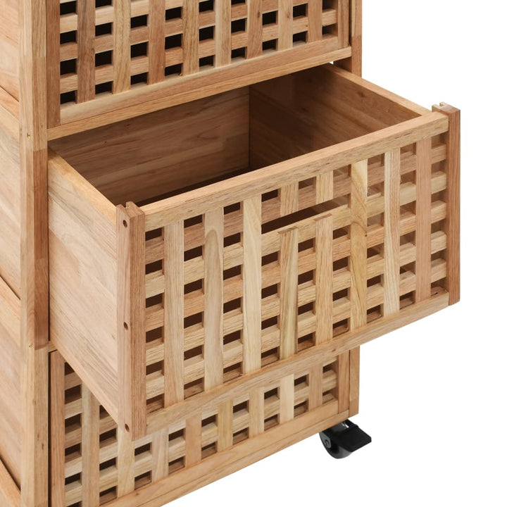 badeværelsesskab 41x41x91 cm massivt valnøddetræ