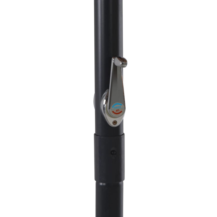 haveparasol m. transportabel fod gråbrun