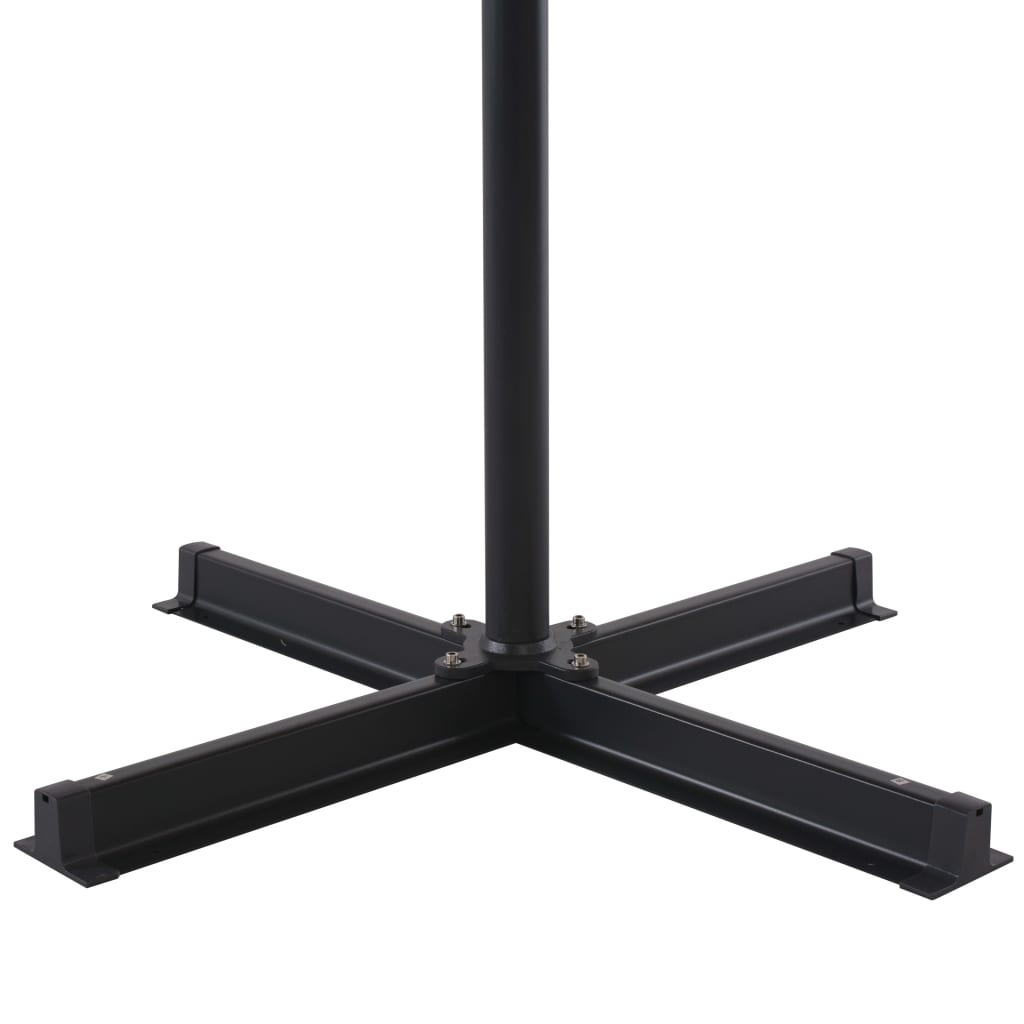 haveparasol m. transportabel fod rød