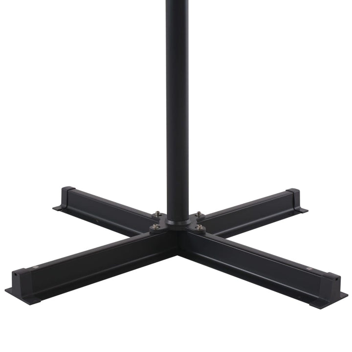 haveparasol m. transportabel fod rød