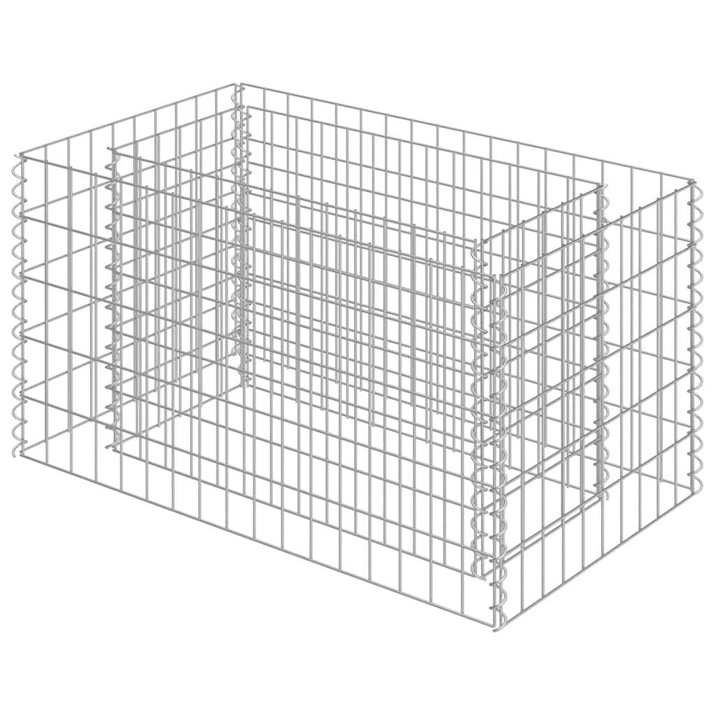 gabion-højbed 90x50x50 cm galvaniseret stål