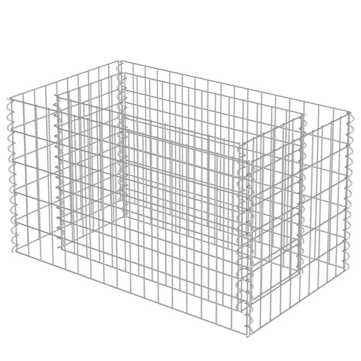 gabion-højbed 90x50x50 cm galvaniseret stål