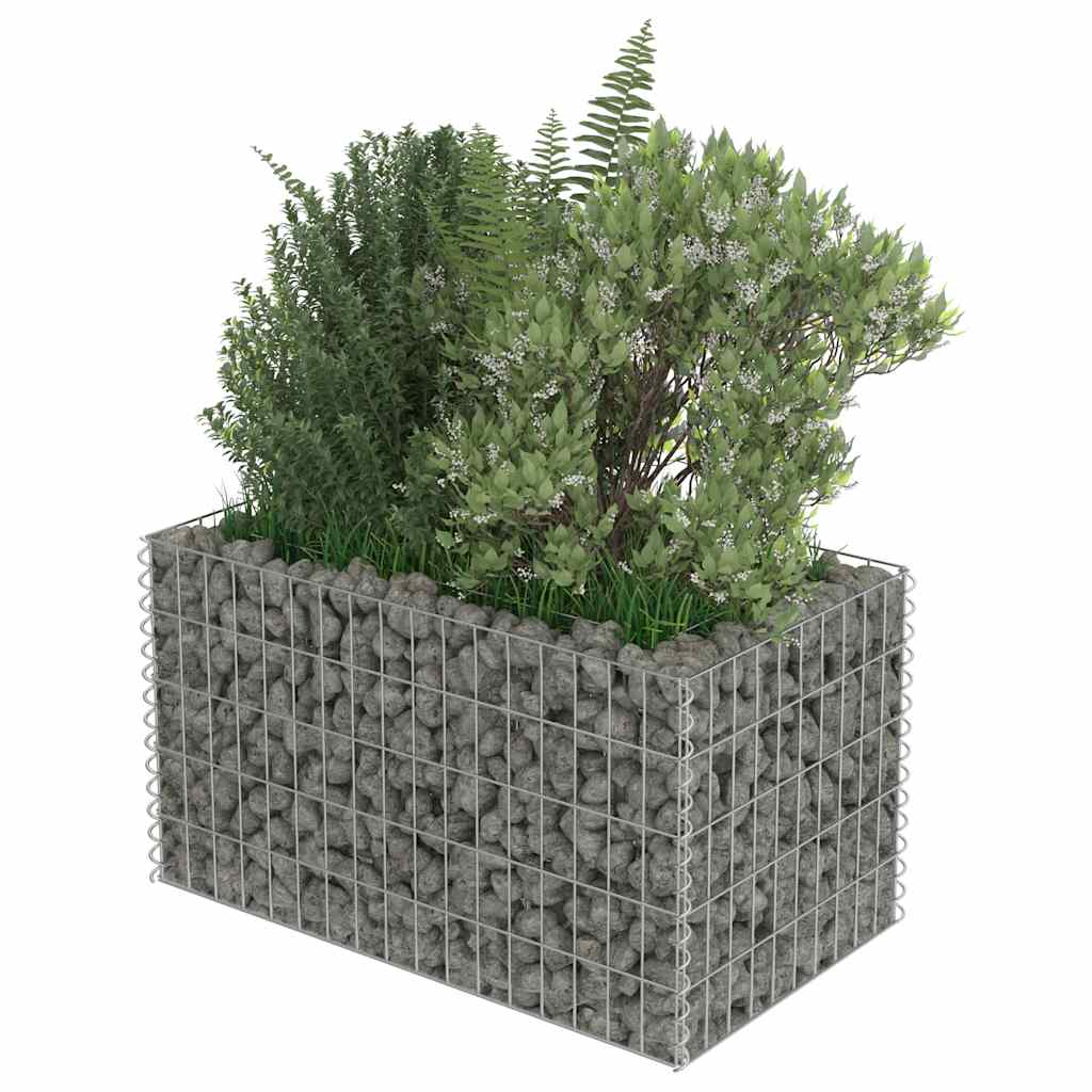 gabion-højbed 90x50x50 cm galvaniseret stål