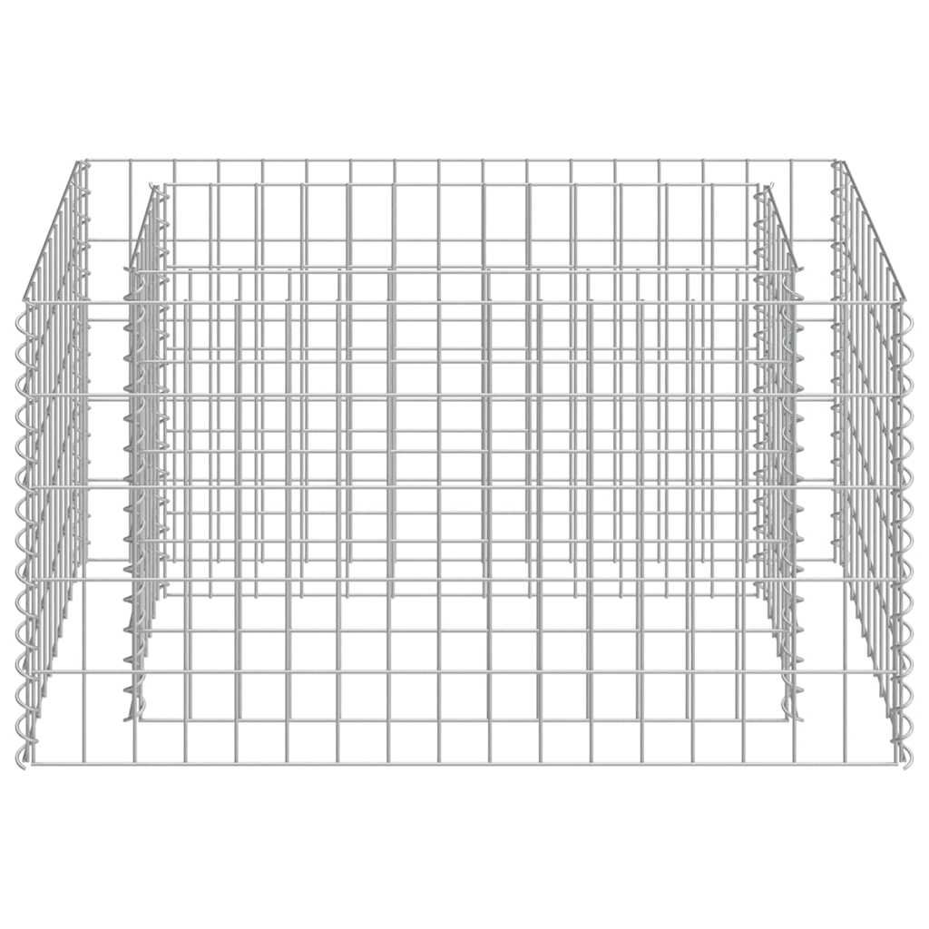 gabion-højbed 90x50x50 cm galvaniseret stål