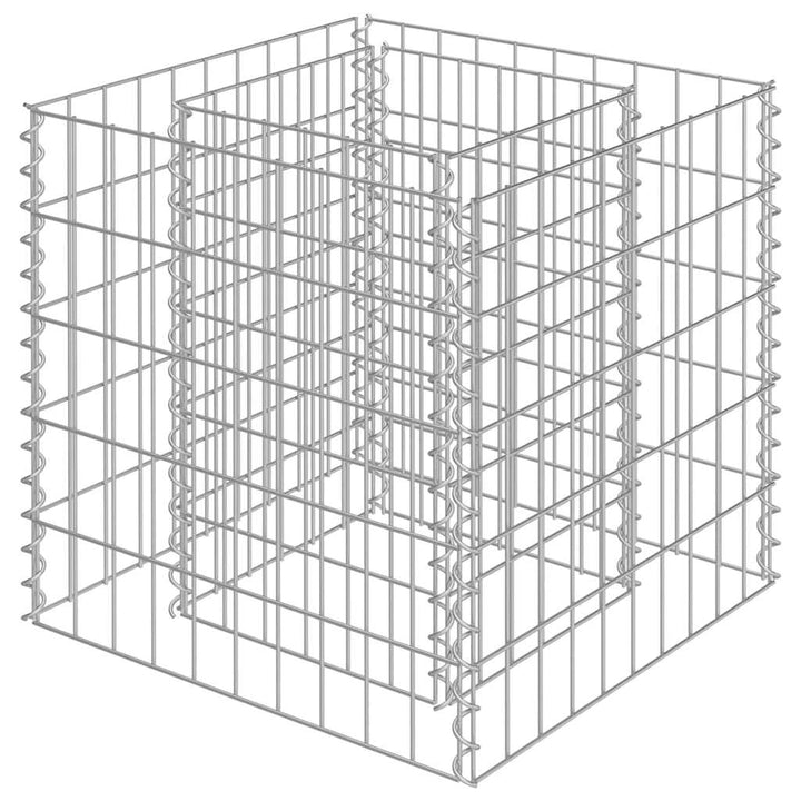 gabion-højbed 50x50x50 cm galvaniseret stål