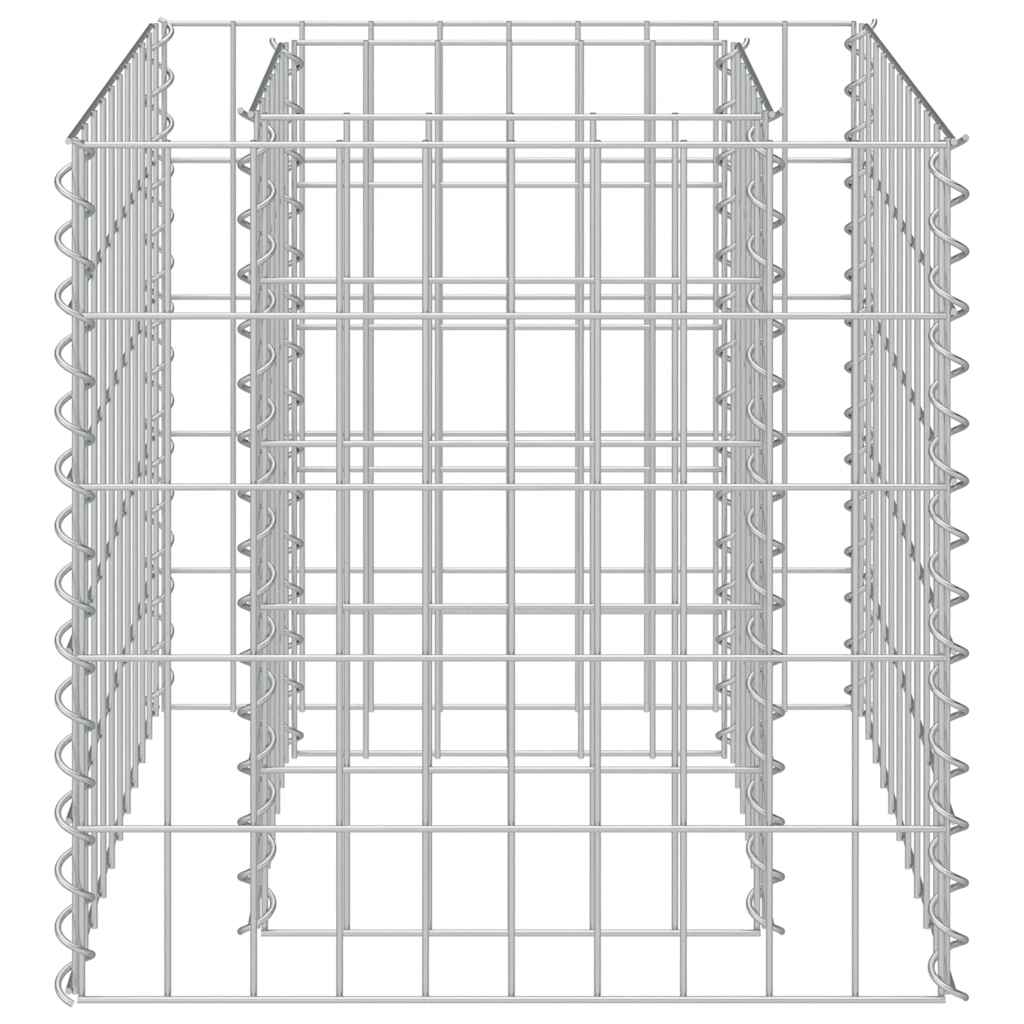 gabion-højbed 50x50x50 cm galvaniseret stål