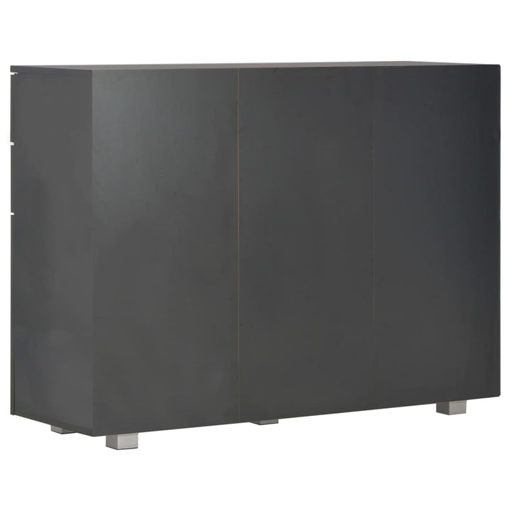 skænk 107x35x80,5 cm sort højglans