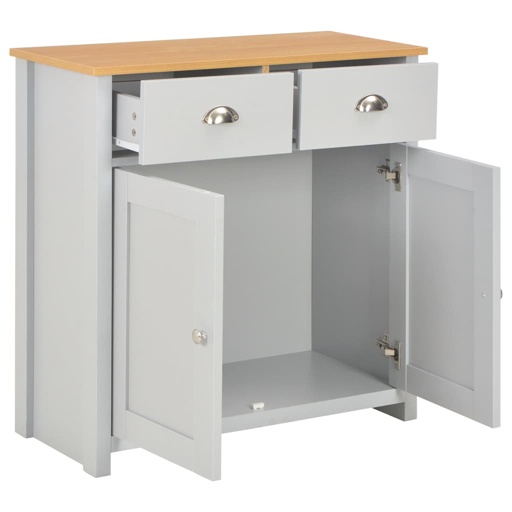 skænk 79x35x81 cm grå