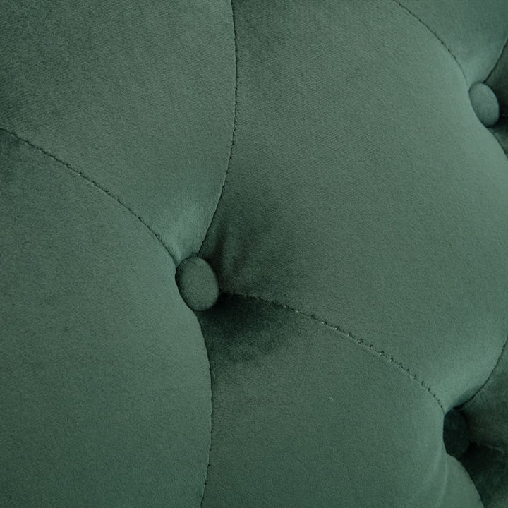 chaiselong grøn fløjl