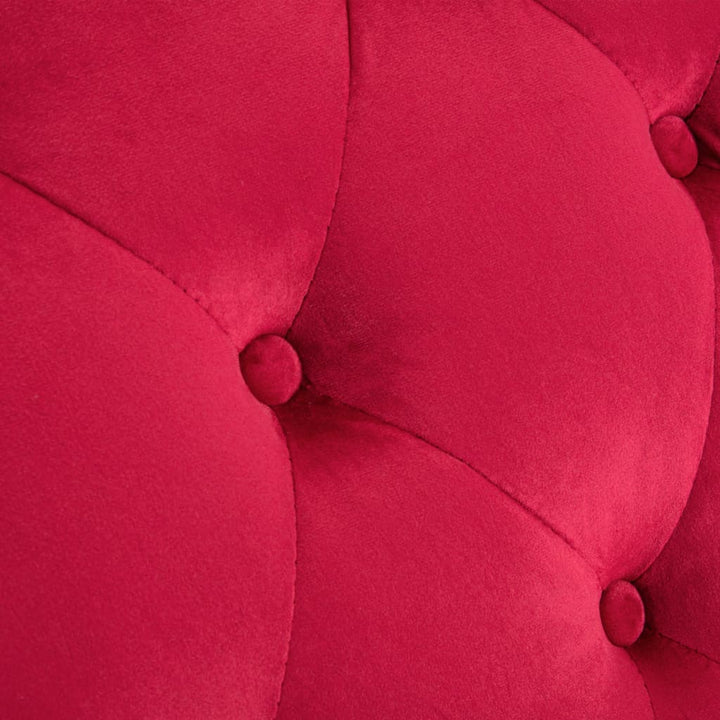 chaiselong rød fløjl