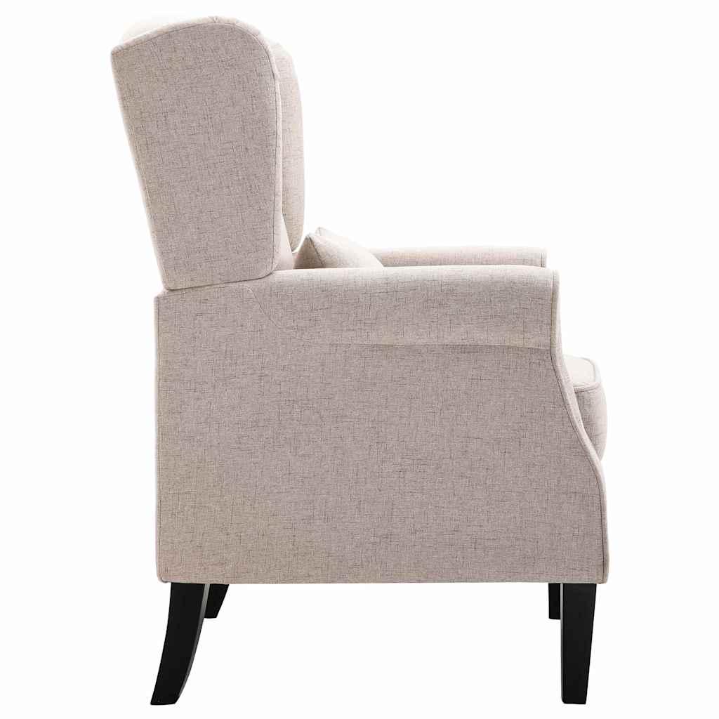 lænestol stof beige
