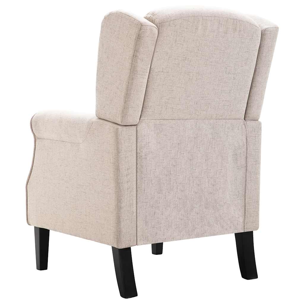 lænestol stof beige