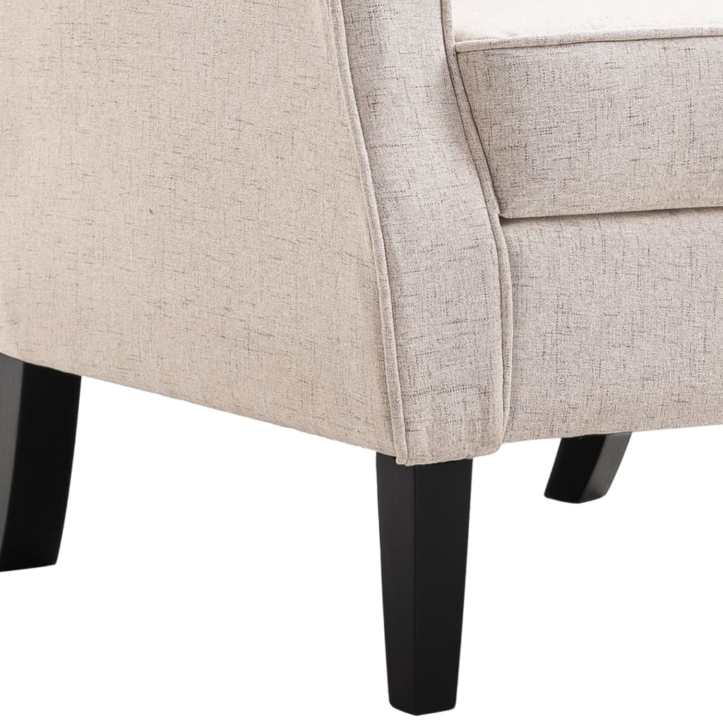 lænestol stof beige