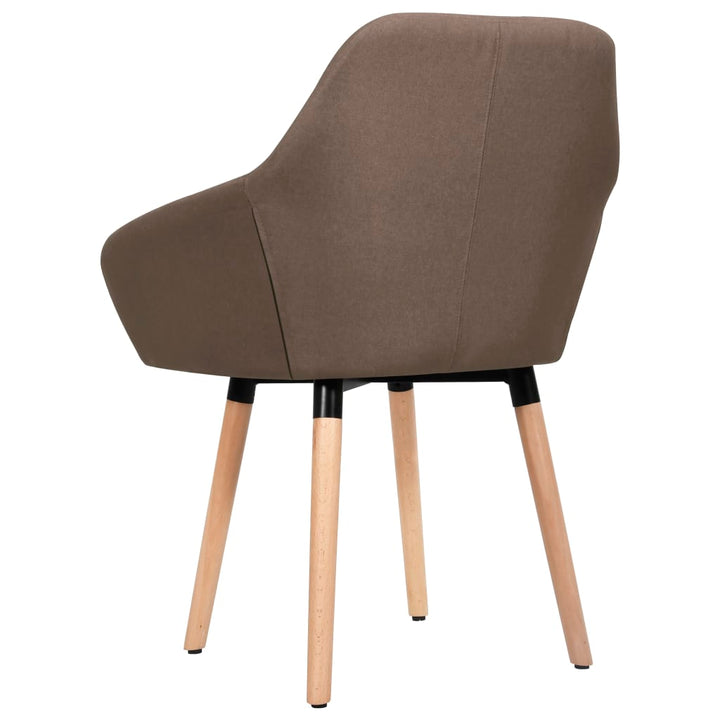 spisebordsstole 2 stk. stof brun