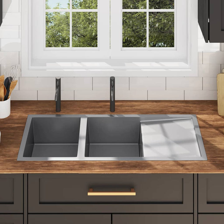 håndlavet køkkenvask rustfrit stål